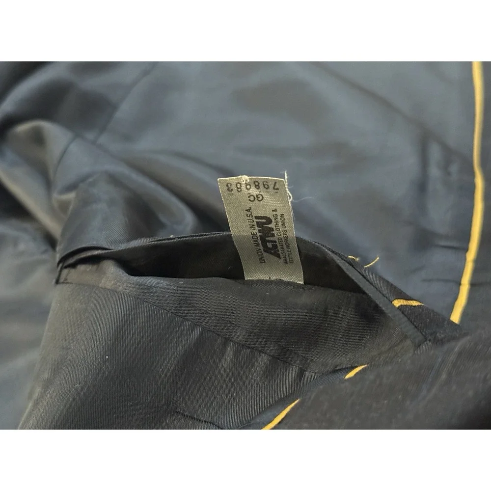 Kuppenheimer Suit Mens 40L 40x32 Striped Double Breasted Vintage 34x32 Pant Wool